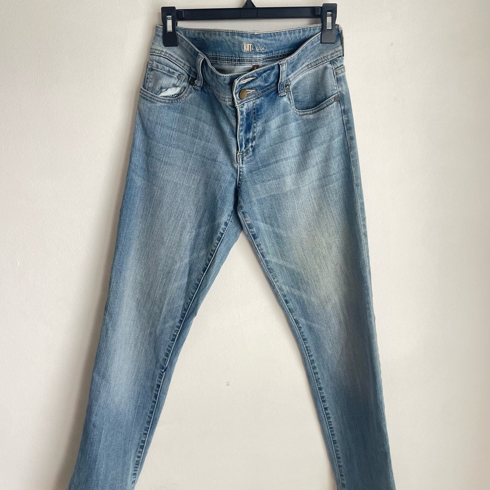 Kut from the Kloth Women's Straight Leg Jeans - Light Blue